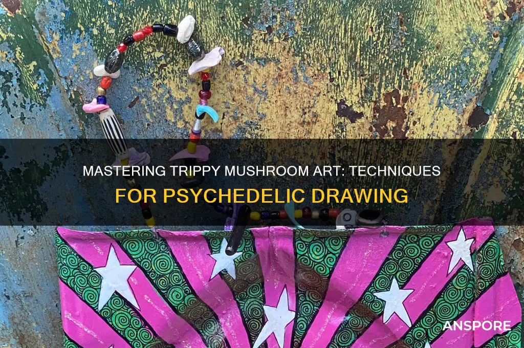 how to daw a trippy mushroom