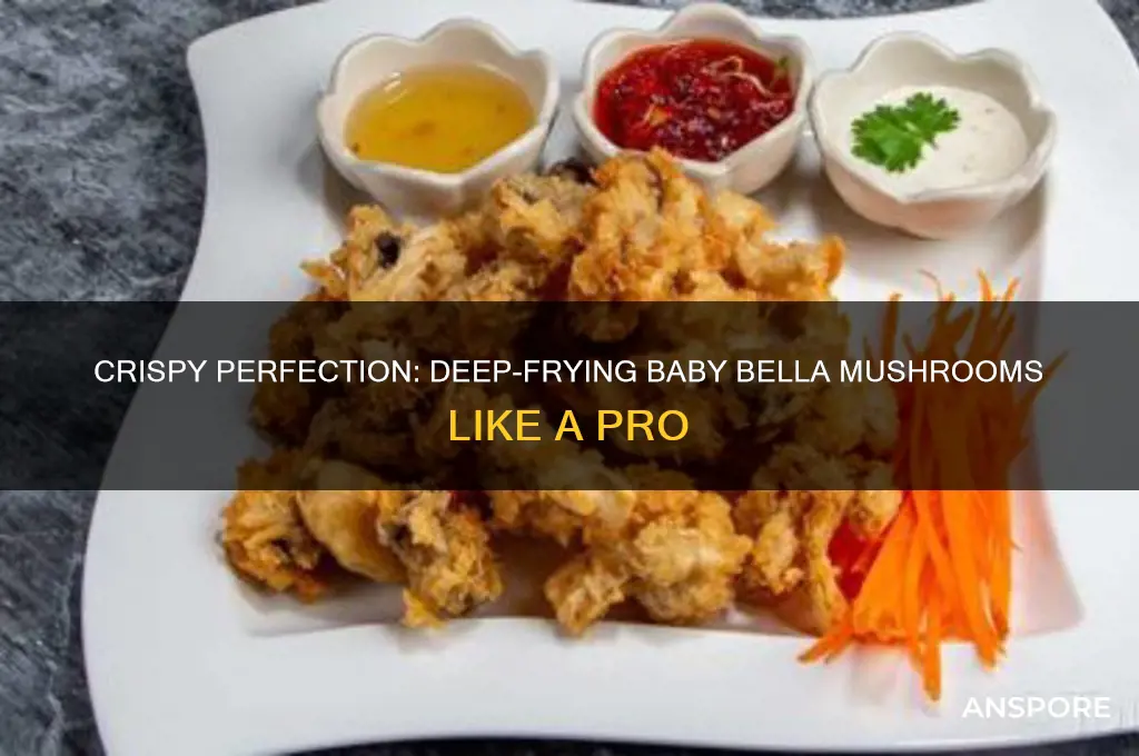 how to deep fry baby bella mushrooms