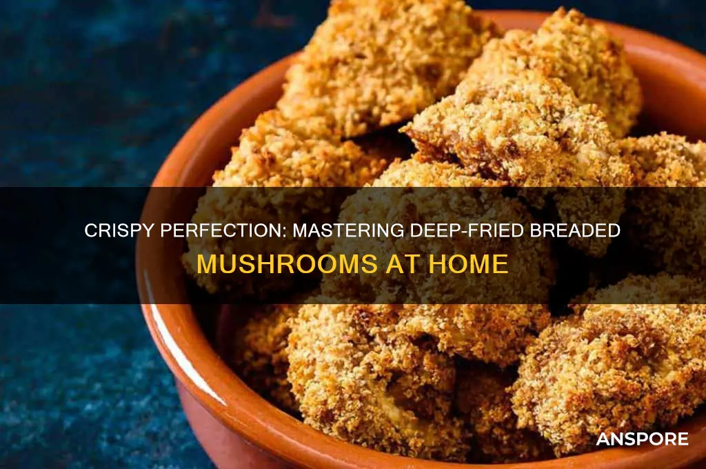 how to deep fry breaded mushrooms