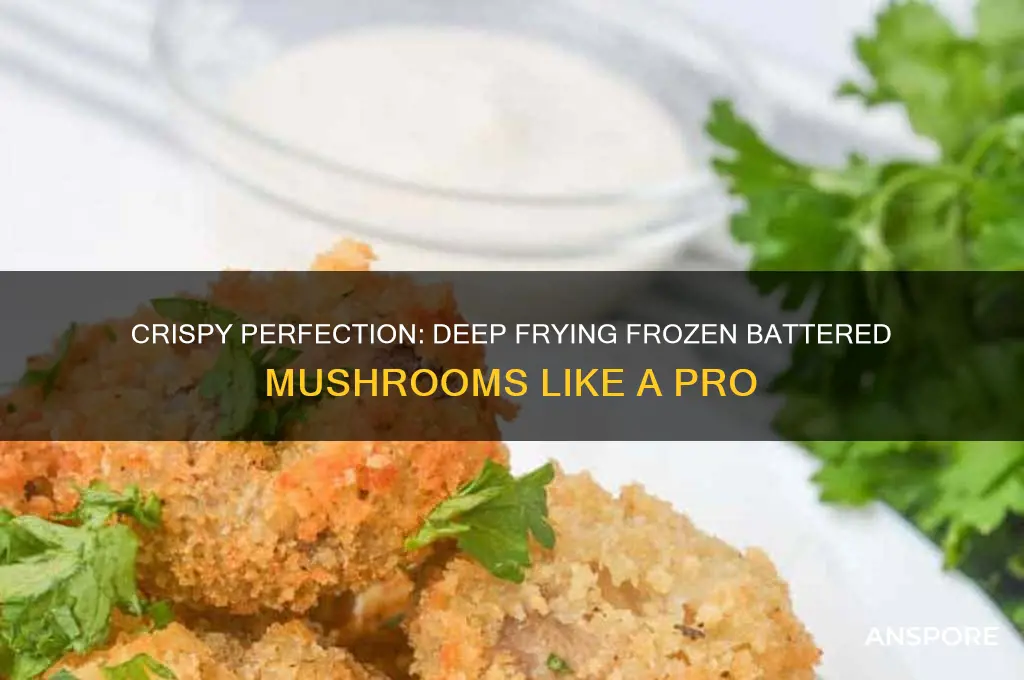 how to deep fry frozen battered mushrooms