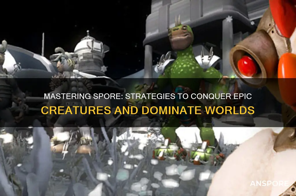 how to defeat epic creatures in spore