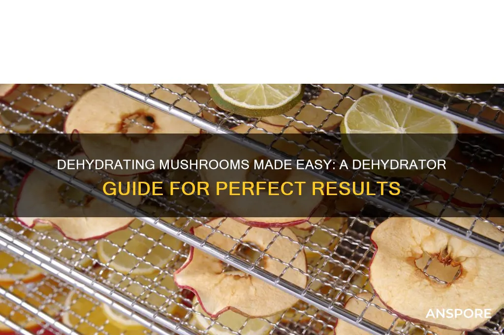 how to dehydrate mushrooms using a dehydrator