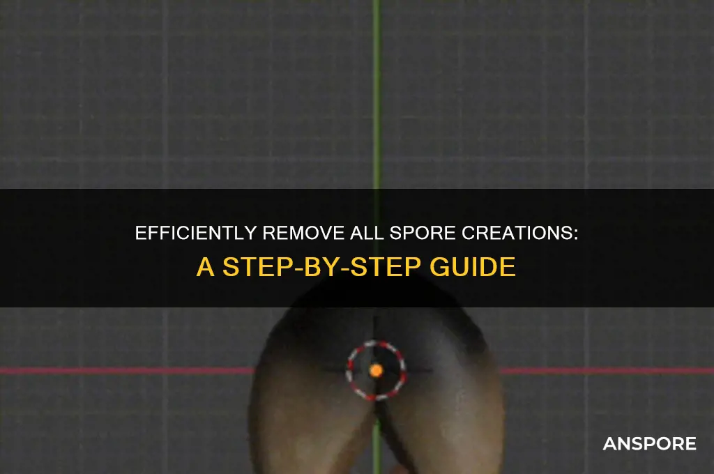 how to delete all spore creations