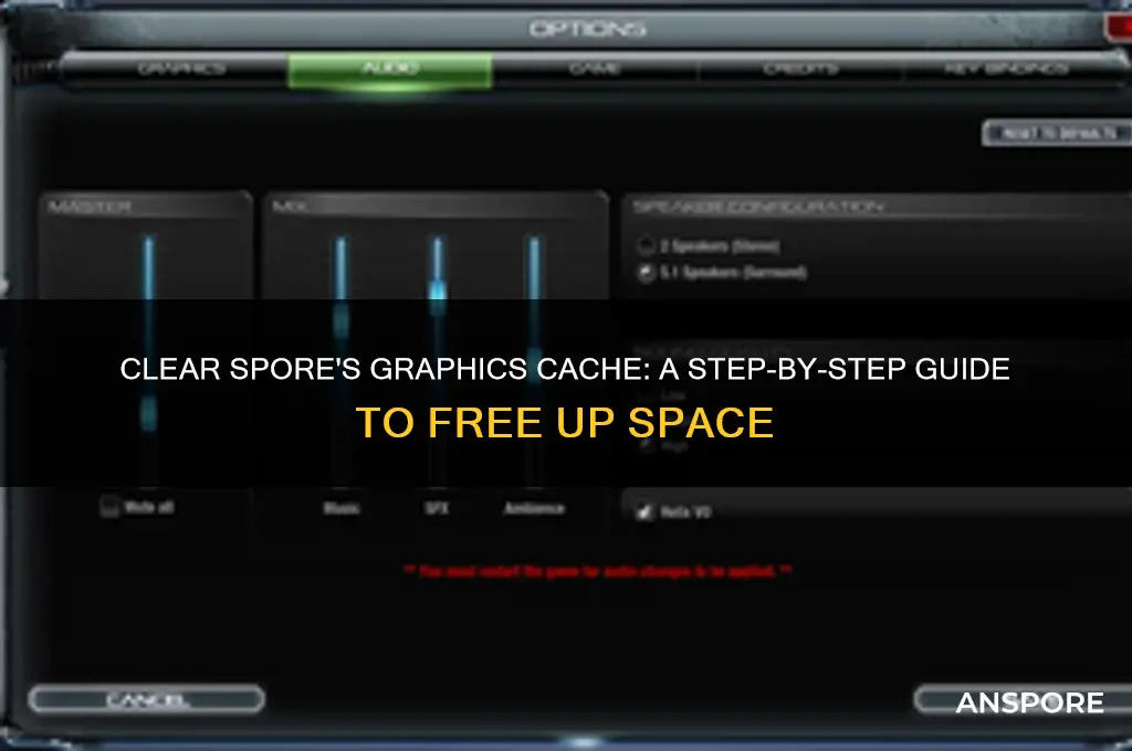 how to delete graphics cache spore