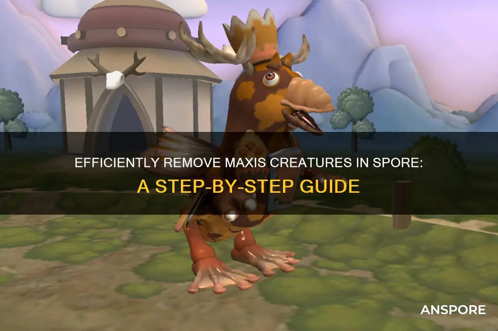 how to delete maxis creatures spore
