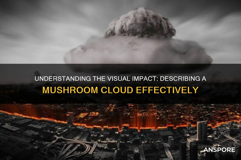 how to describe a mushroom cloud