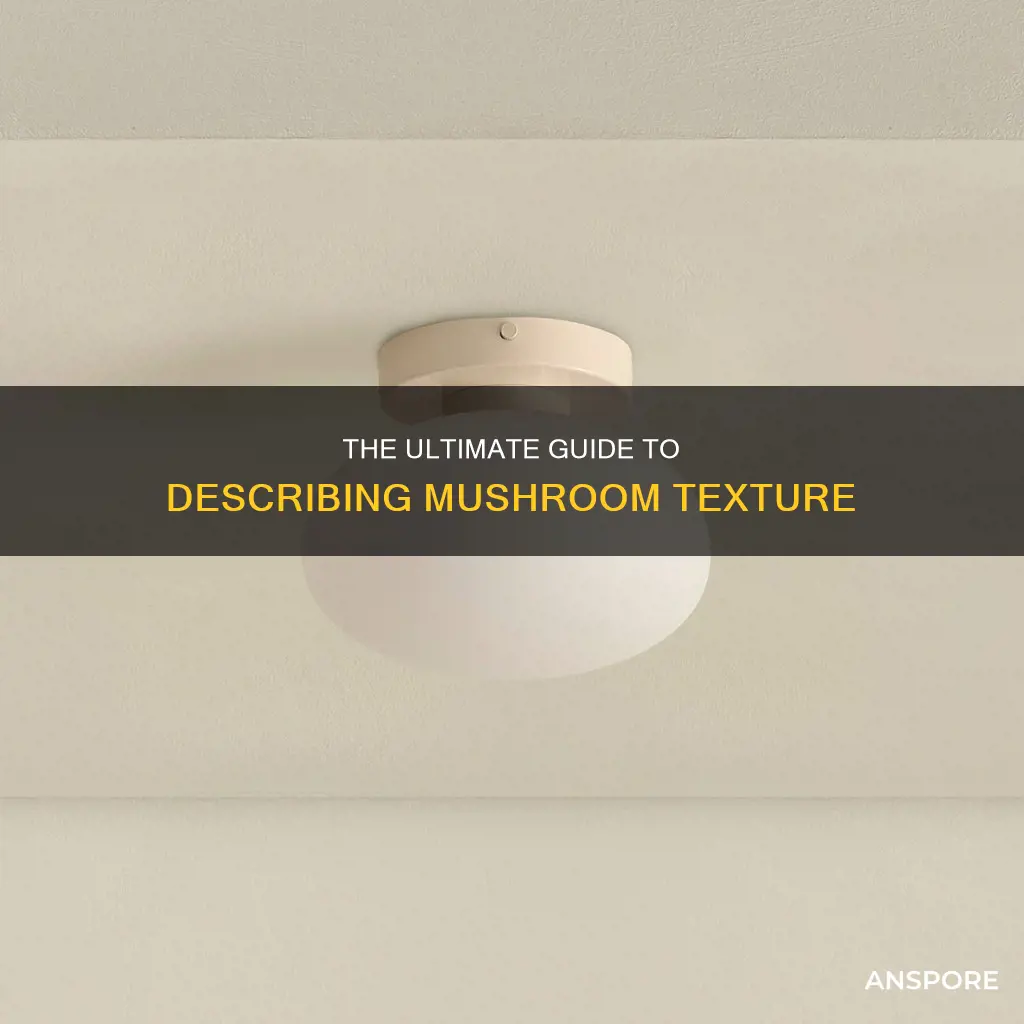 how to describe mushroom texture