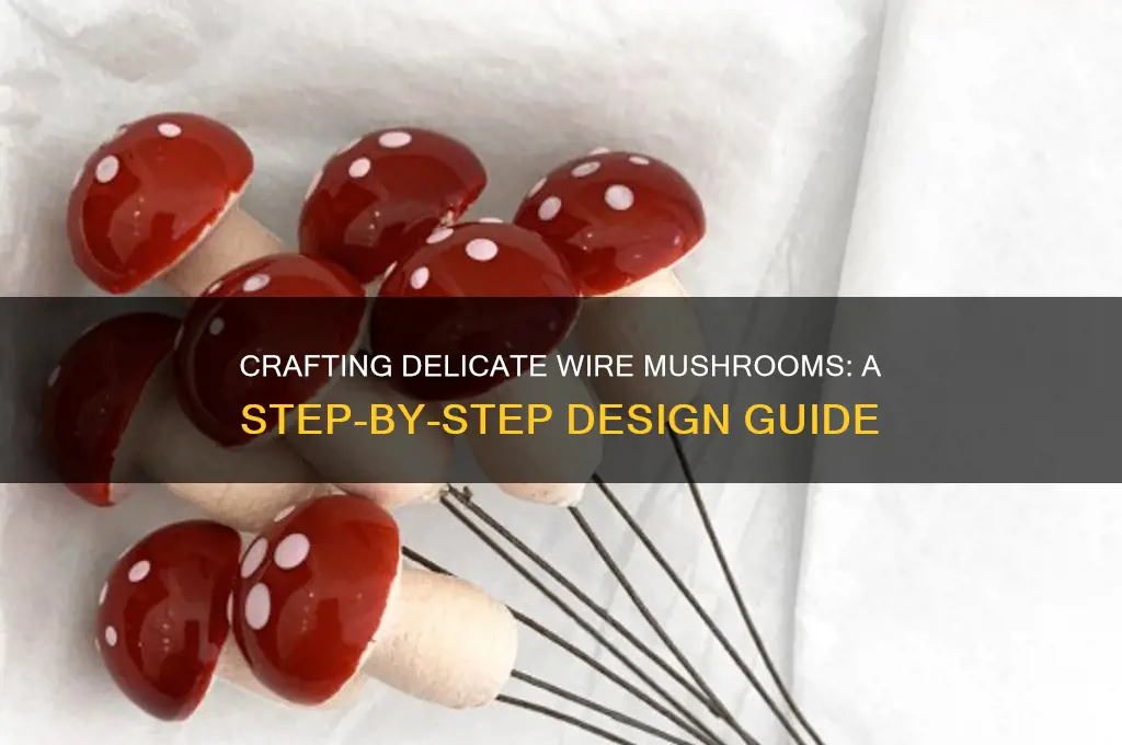 how to design a mushroom out of wire