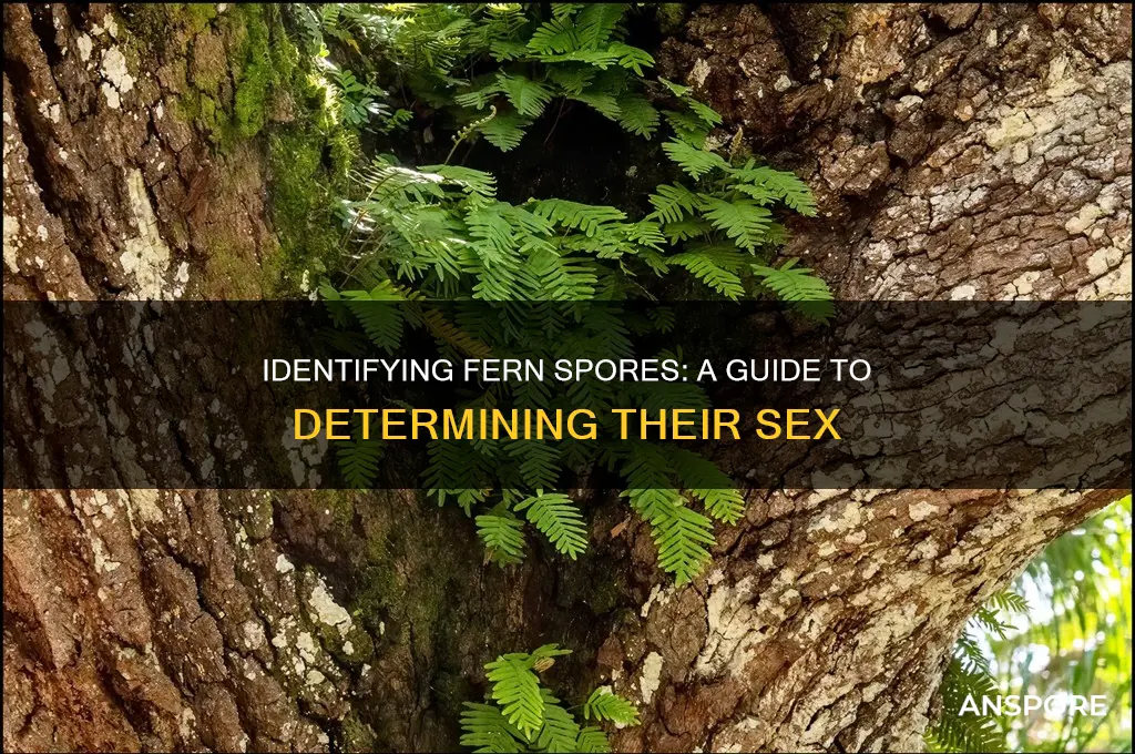 how to determine sex of fern spores