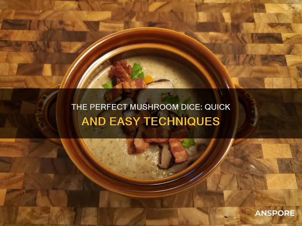 how to dice a mushroom