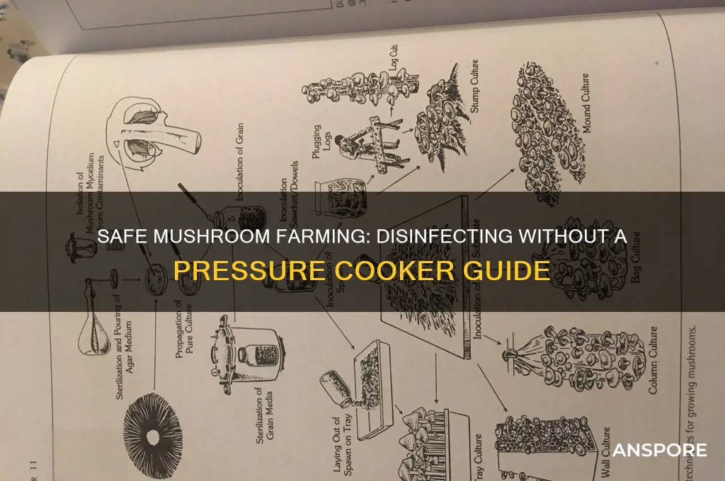 how to disinfect mushrooms farming without a pressure cooker