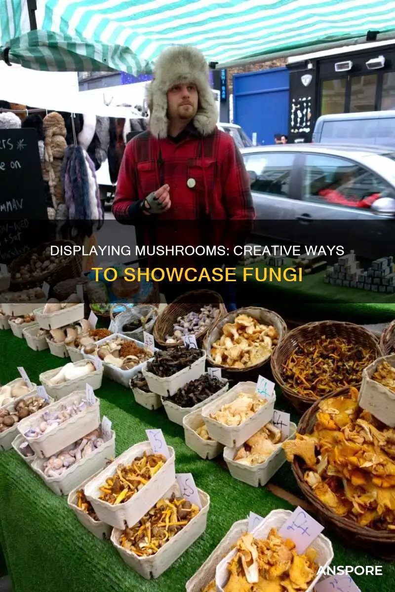 how to display mushrooms