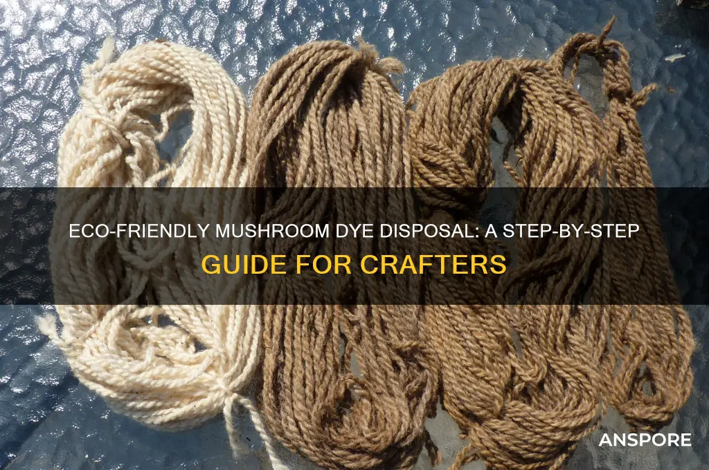 how to dispose of mushrooms post dye process