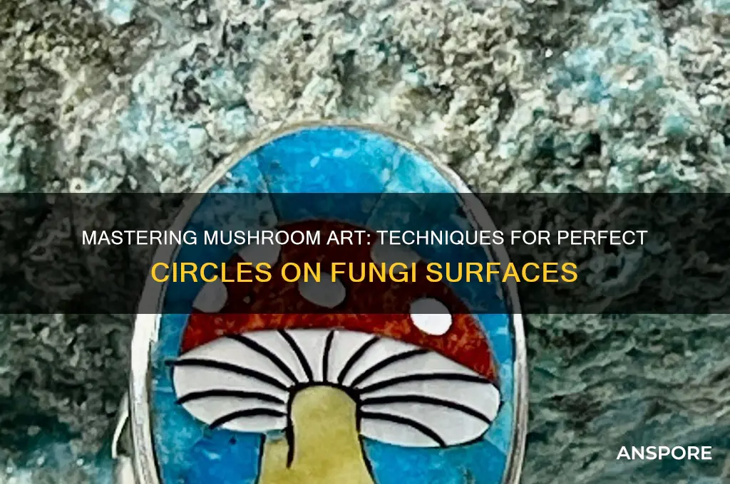 how to do a circle on mushroom