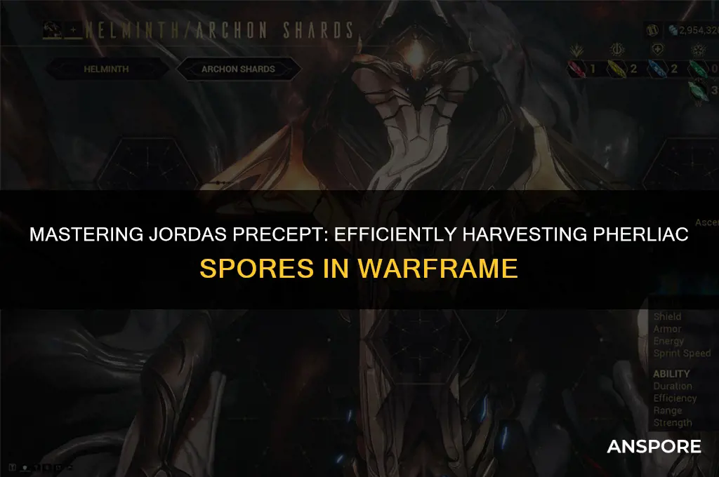 how to do jordas precept harvest pherliac spores