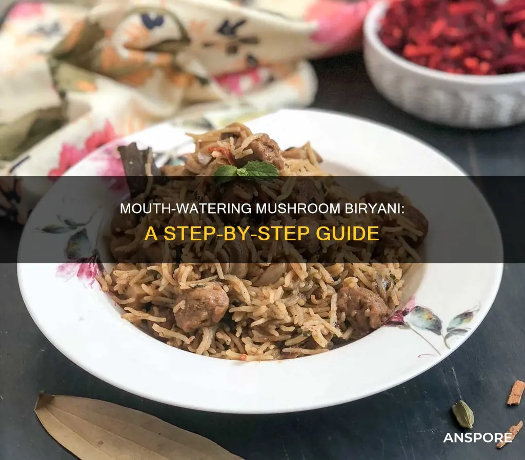 how to do mushroom biryani