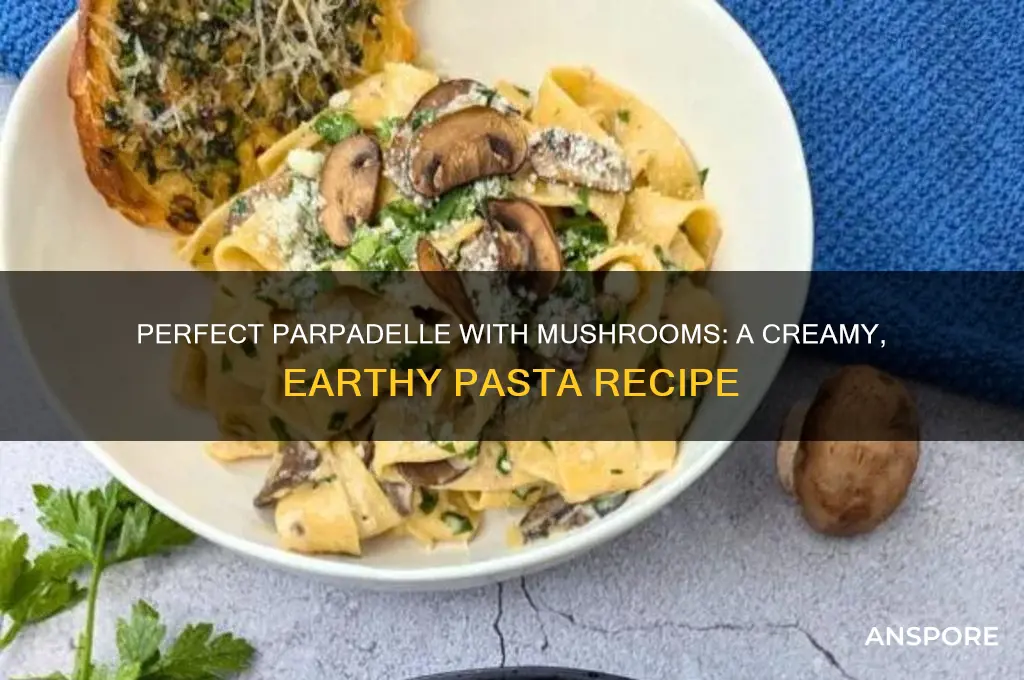 how to do parpadelle with mushrooms