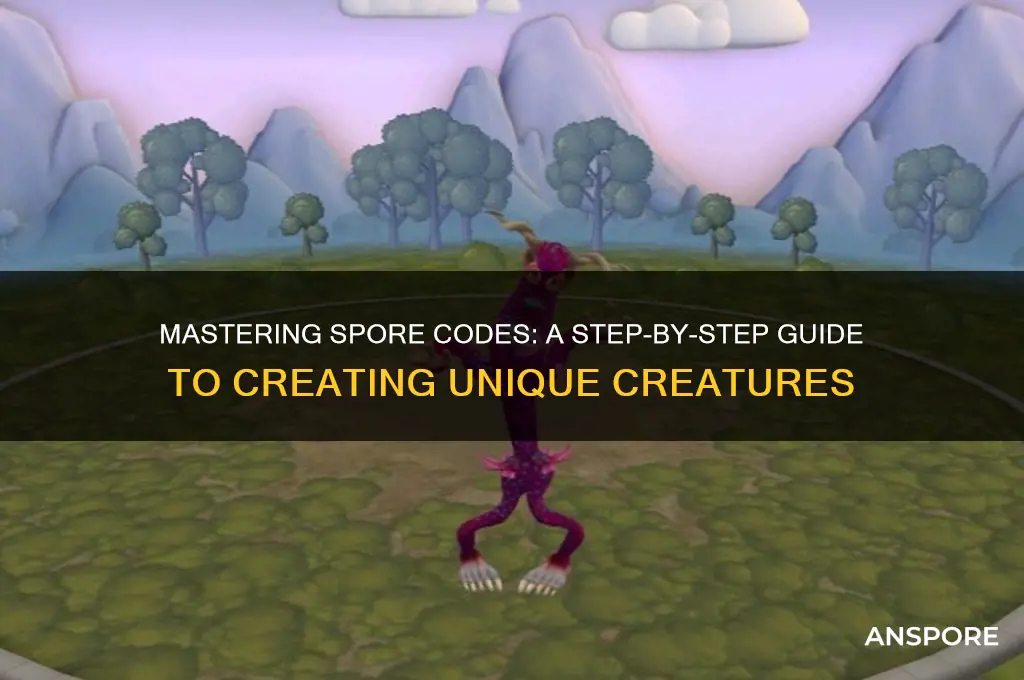 how to do spore codes