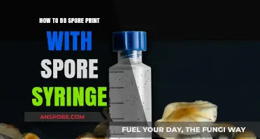 Mastering Spore Prints: A Step-by-Step Guide Using Spore Syringes