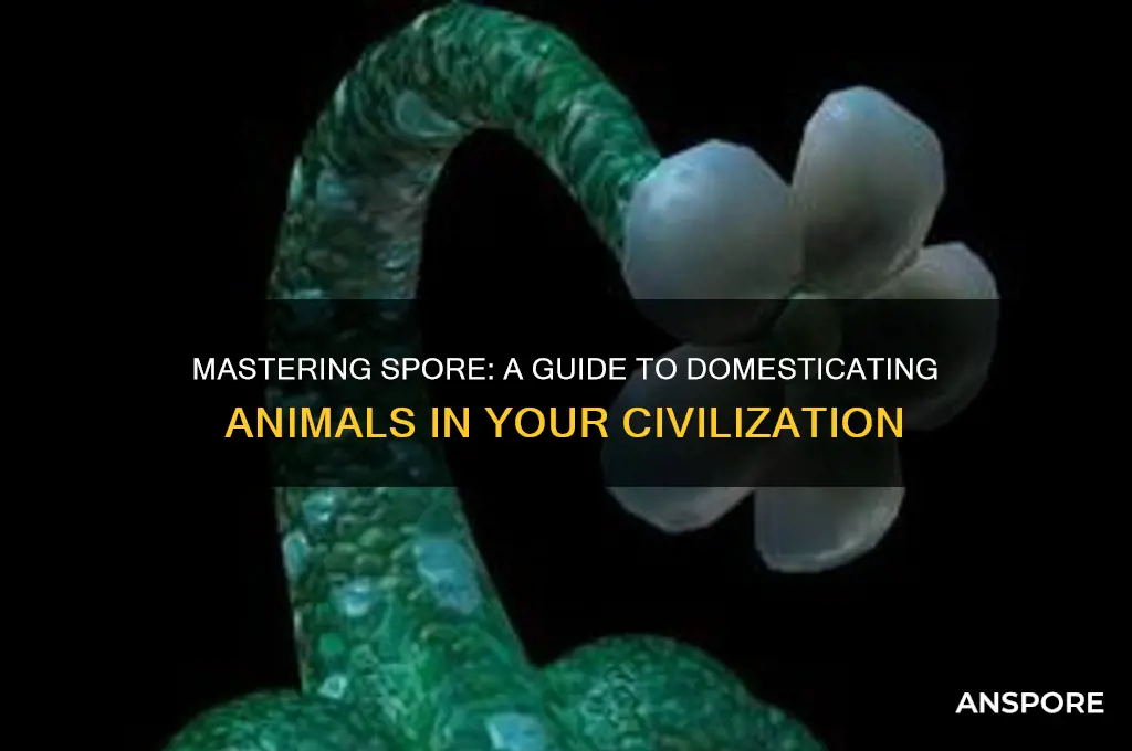 how to domesticate animals in spore