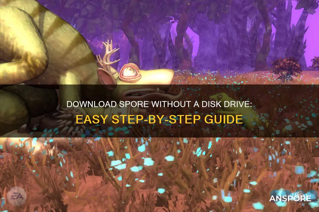 how to dowload spore without disk drive