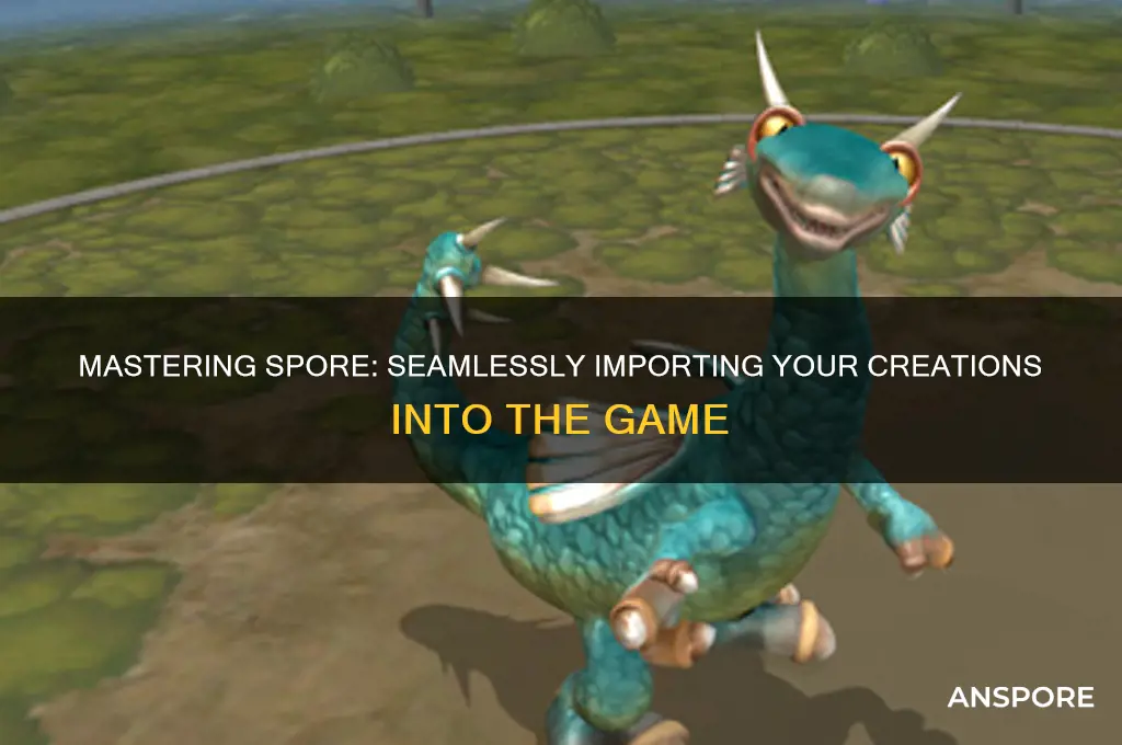 how to drag creations into spore