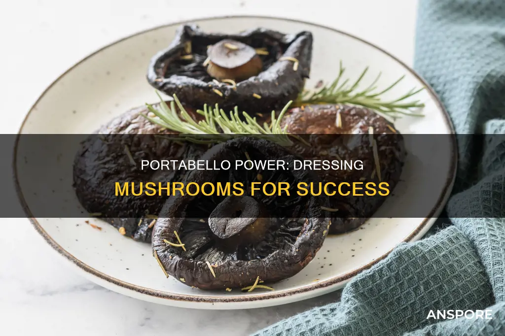 how to dress portabello mushrooms