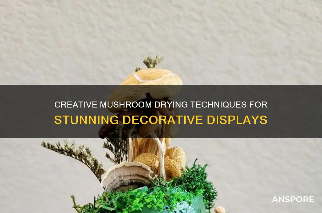 how to dry a mushroom for decoration