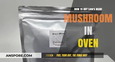 Oven-Drying Lion's Mane Mushrooms: A Simple Step-by-Step Guide