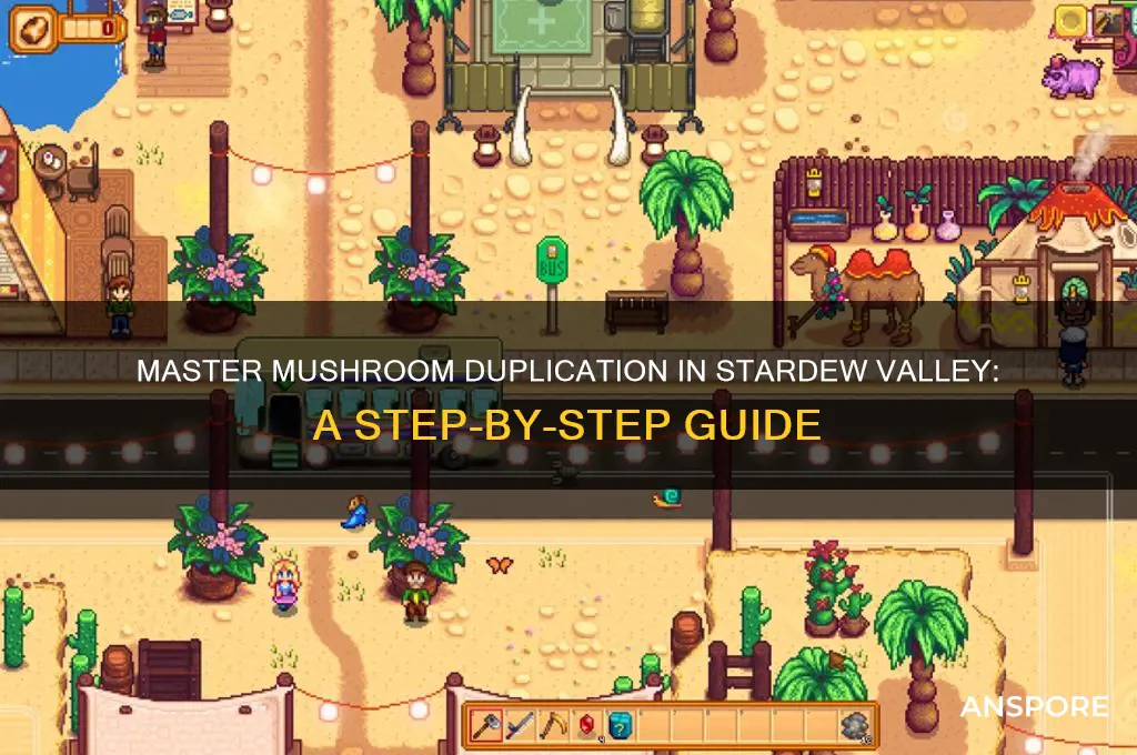 how to dupiklcate mushrooms in stardew bvaley
