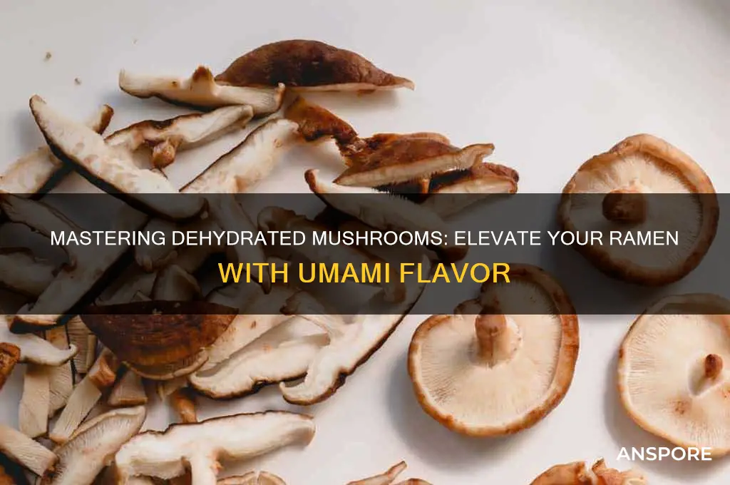 how to dydarate mushrooms for ramen