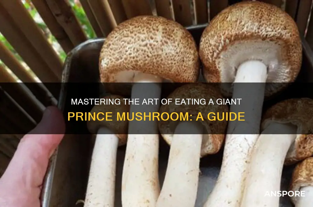 how to eat a giant prince mushroom