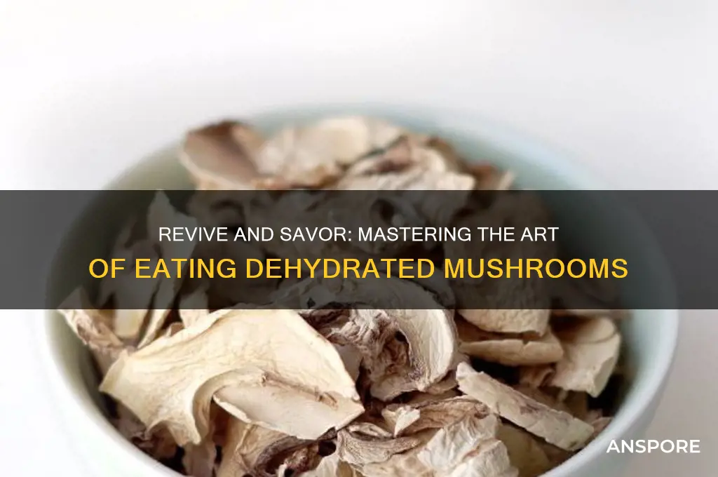 how to eat dehydrated mushrooms