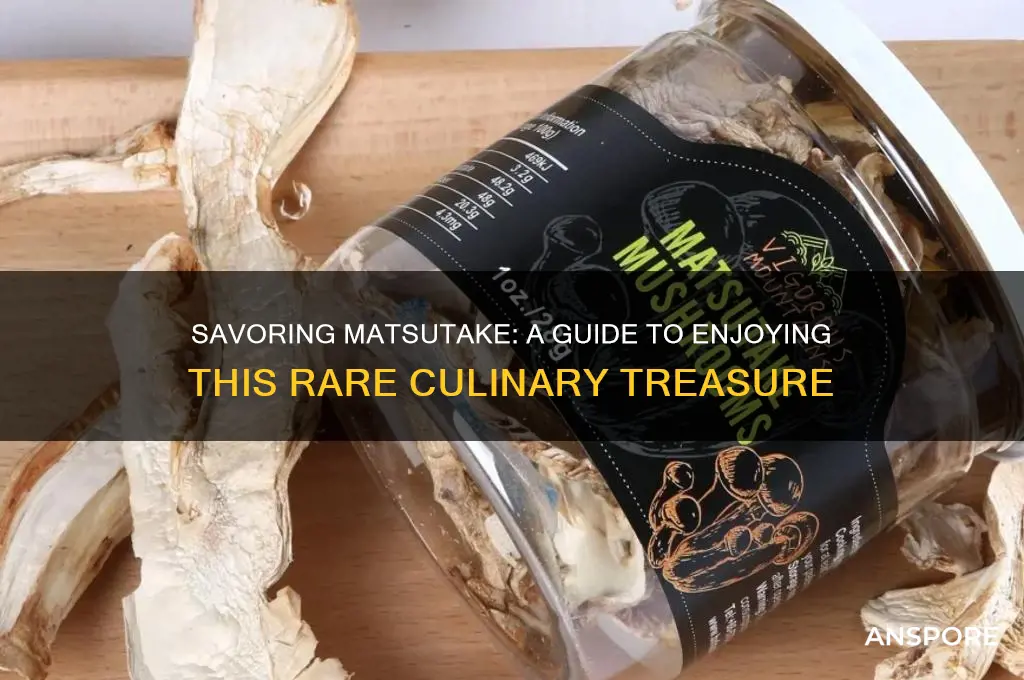 how to eat matsutake mushrooms