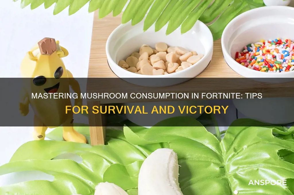 how to eat mushrooms on fortnite