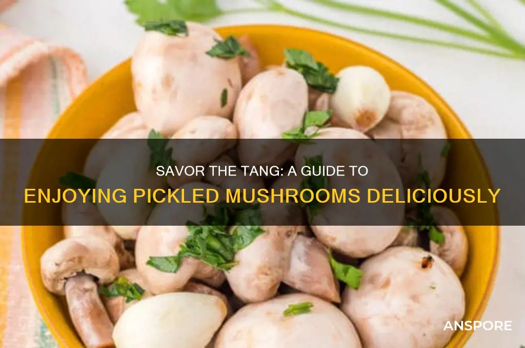 how to eat pickled mushrooms