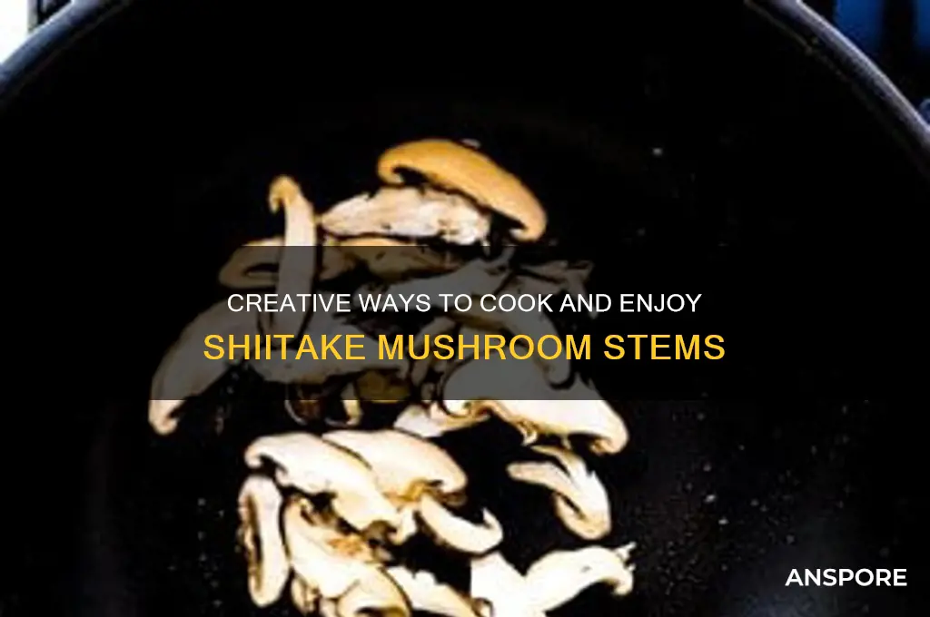 how to eat shitake mushroom stems
