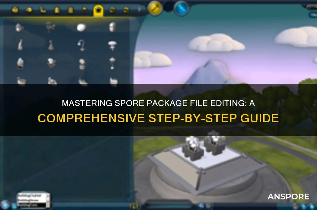 how to edit package file spore