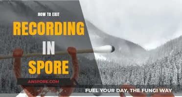 Mastering Spore: Effortless Steps to Exit Recording Mode Smoothly