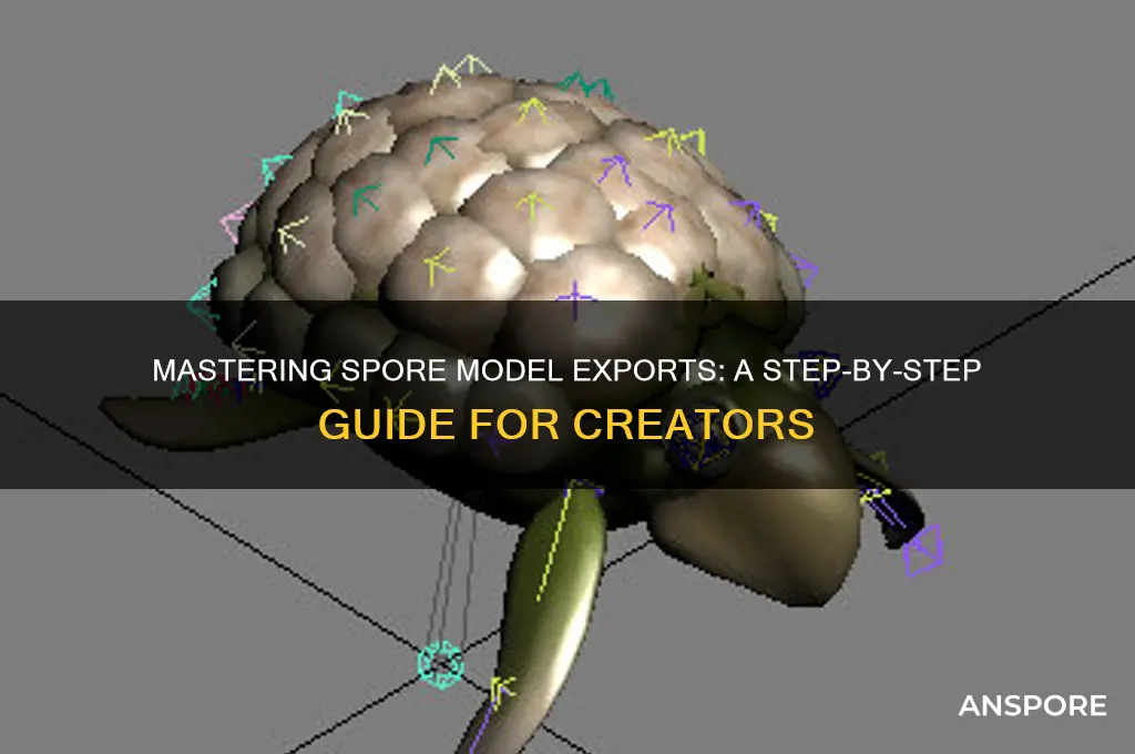 how to export spore models