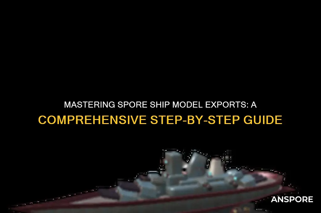 how to export spore ship models