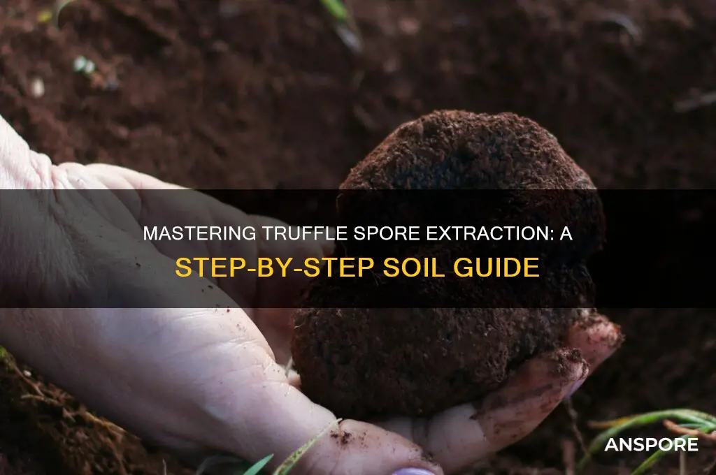 how to extract truffle spores from soil
