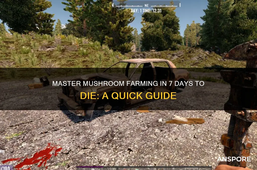 how to farm mushrooms in 7 days to die