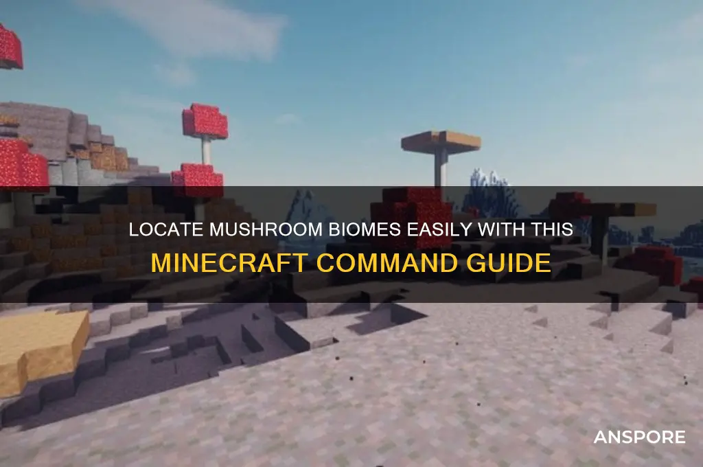 how to find a mushroom biome command