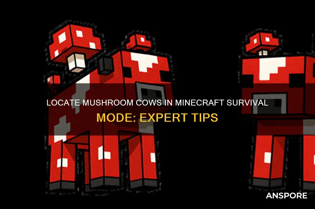 how to find a mushroom cow in survival mode