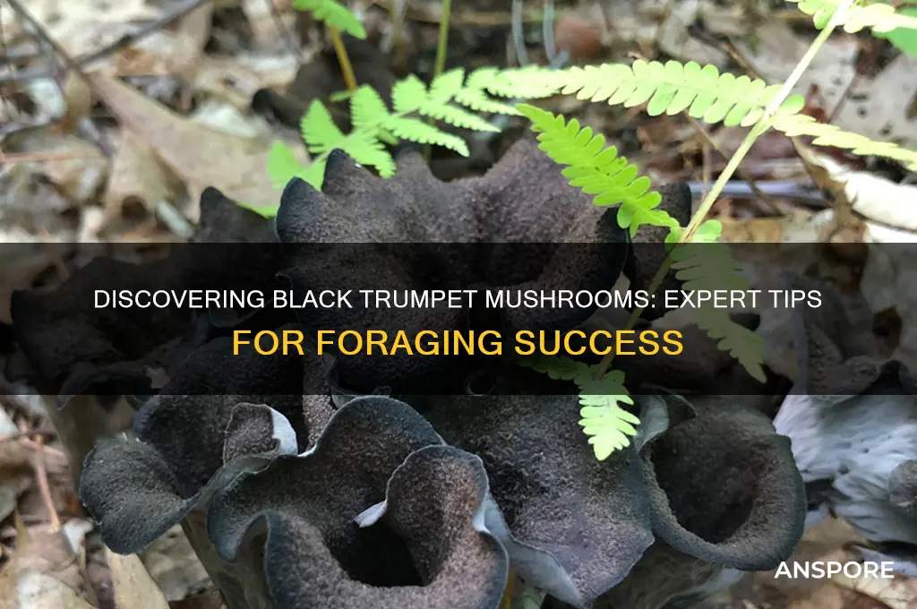 how to find black trumpet mushrooms