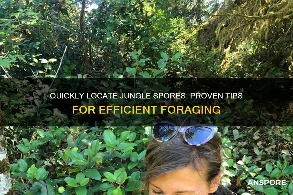 how to find jungle spores fast