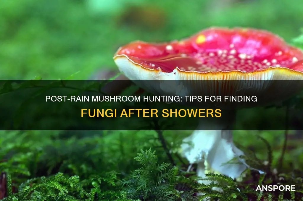 how to find mushrooms after rain