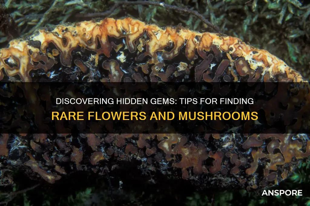how to find rare flower and mushroom