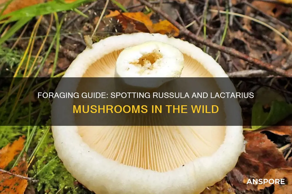 how to find russula or lactarius mushrooms